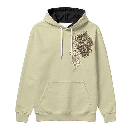 Beige Vintage Emblem Hoodie